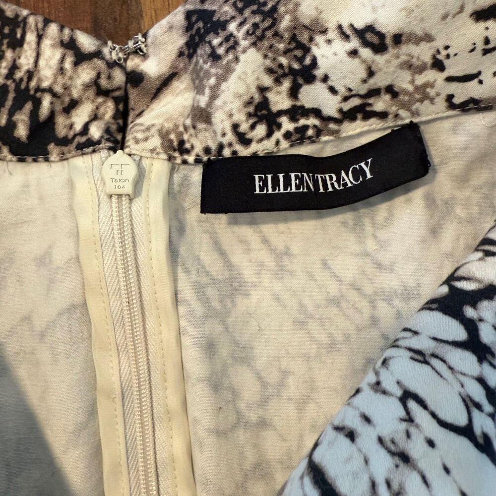 Ellen Tracy‎  Sleeveless Snake Print Sheath Dress Size 6P - Picture 8 of 10